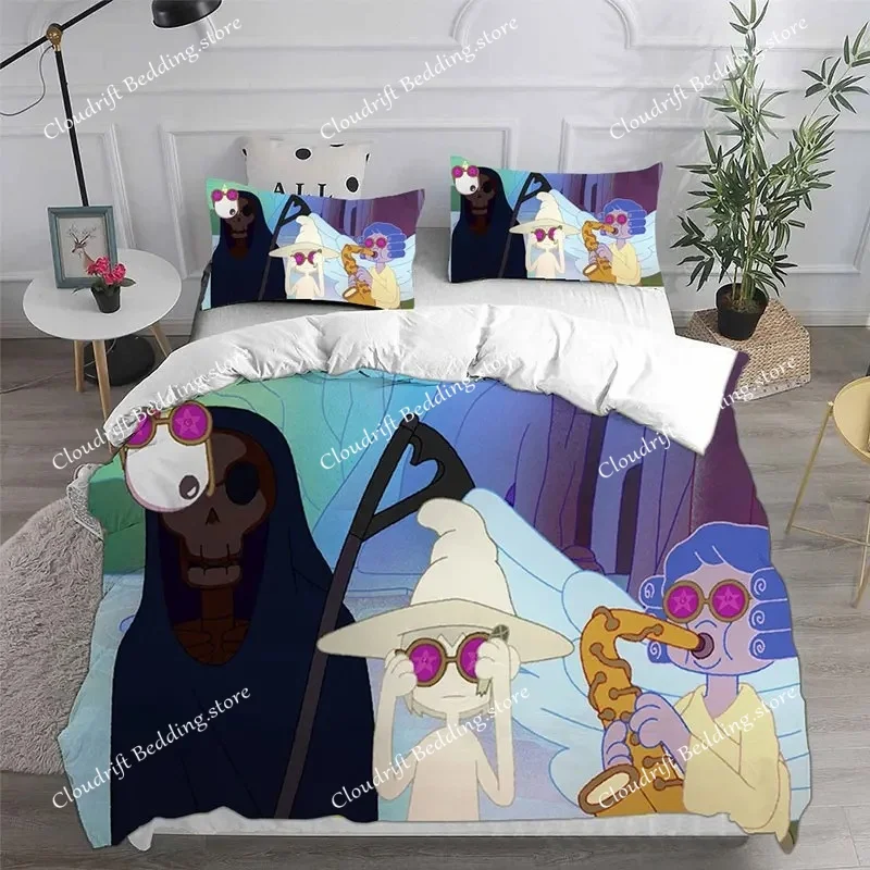 new-cartoon-midnight-gospel-anime-bedding-sets-comforter-quilt-bed-cover-duvet-cover-pillow-case-kids-adult-size