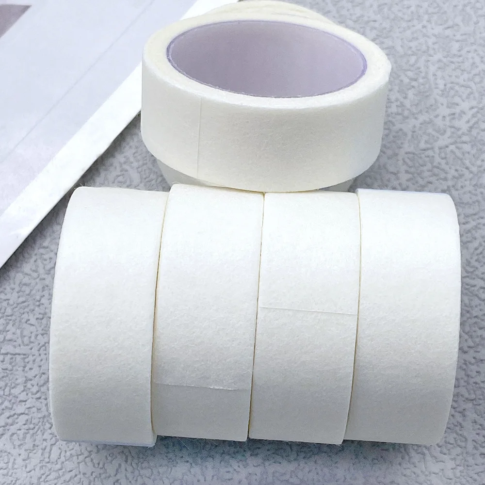 10/20/50 rollos de cinta para pestañas, venta al por mayor, 4,5 M, cinta de papel para extensión de pestañas, parches adhesivos de tela no tejida transpirable debajo de la almohadilla para los ojos