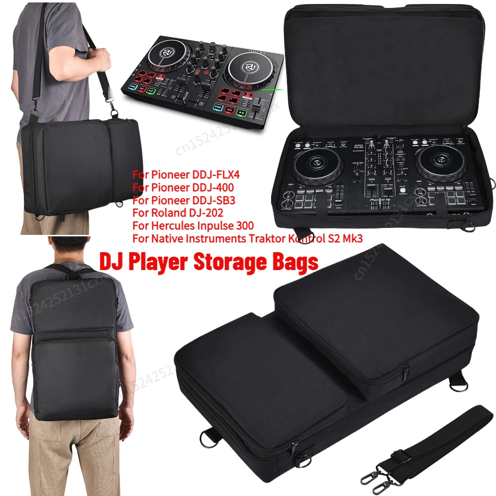 DJ Turntables Controller Protective Case Portable Scratch-resistant Travel Carrying Storage Bag for Pioneer DDJ-400 DDJ-FLX4/SB3