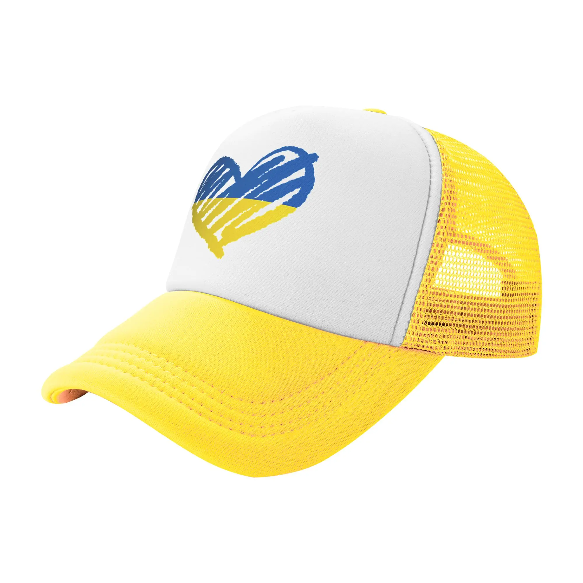 Ukraine Flag Sunflower Ukrainian Mesh Baseball Caps Adult Hip-Hop Sun Caps  Hat Adjustable Summer Trucker Caps