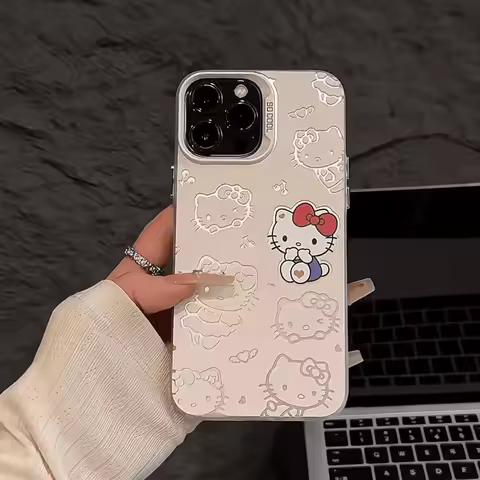 Hello Kitty Case For Samsung Galaxy A06 A05 A52 A72 A32 A53 A33 A73 A23 A50 A30 A51 A31 A71 S22 S21 S20 FE Plus Note 20 Ultra
