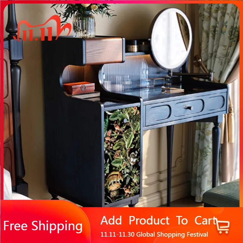 

Mid Century Luxury Vanity Table Drawers Console Cabinet Storage Dressing Table Modern Jewelry Cheap Vestidores Home Furniture