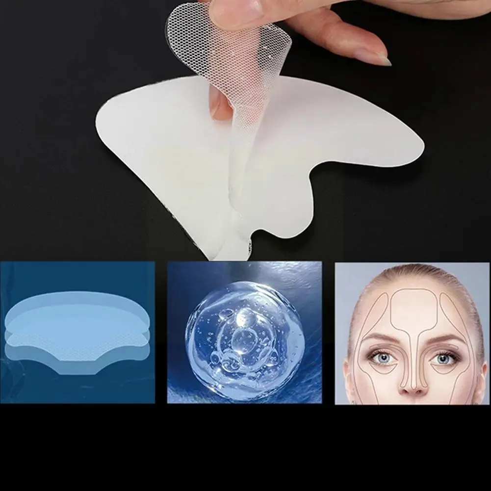 Patchs anti déformables en silicone réutilisables, coussretours de levage, autocollant frontal, patch pour les yeux, autocollant pour la peau, soin du visage et du cou, Rimpel Re L4U3