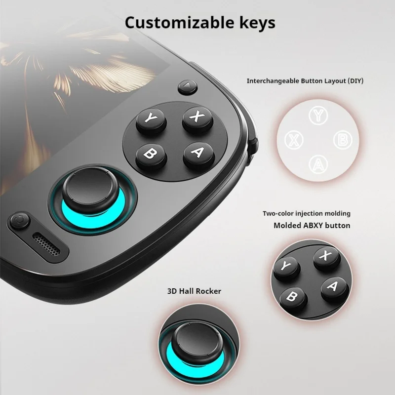 New Retroid Pocket 5 Sd865 5.5 Inch Oled Hd Screen Bluetooth 5.1 Android 5000mah Battery Android Handheld Game Console