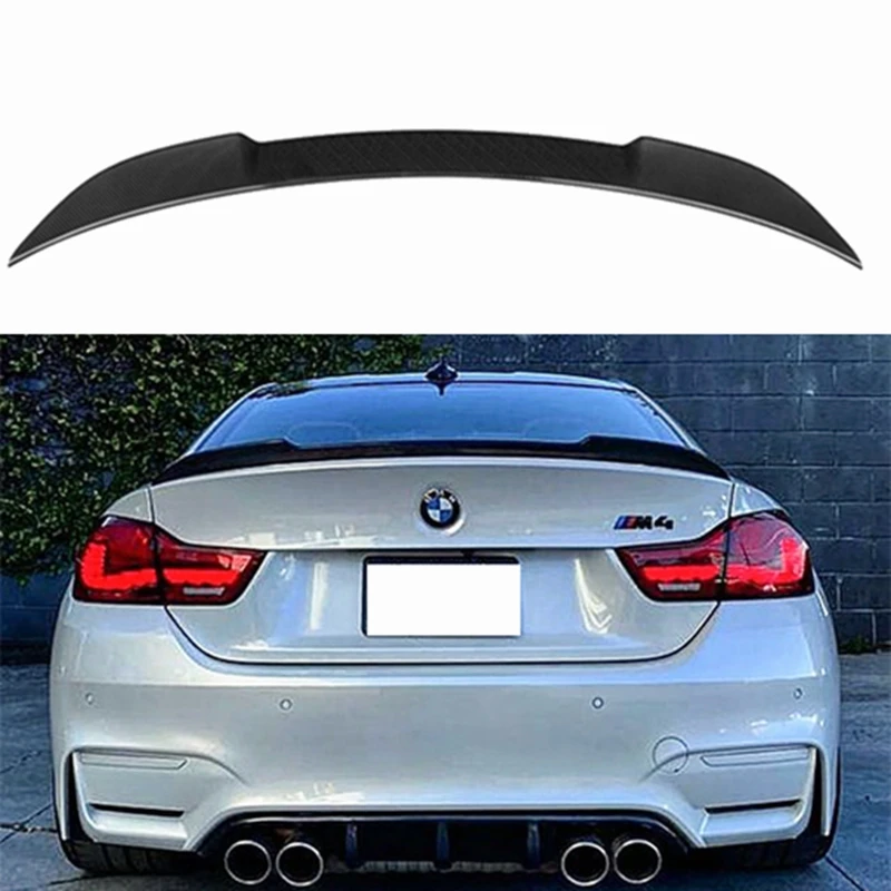 

FOR BMW M4 F82 CS Style Carbon fiber Rear Spoiler Trunk wing 2014-2020 FRP Forged carbon