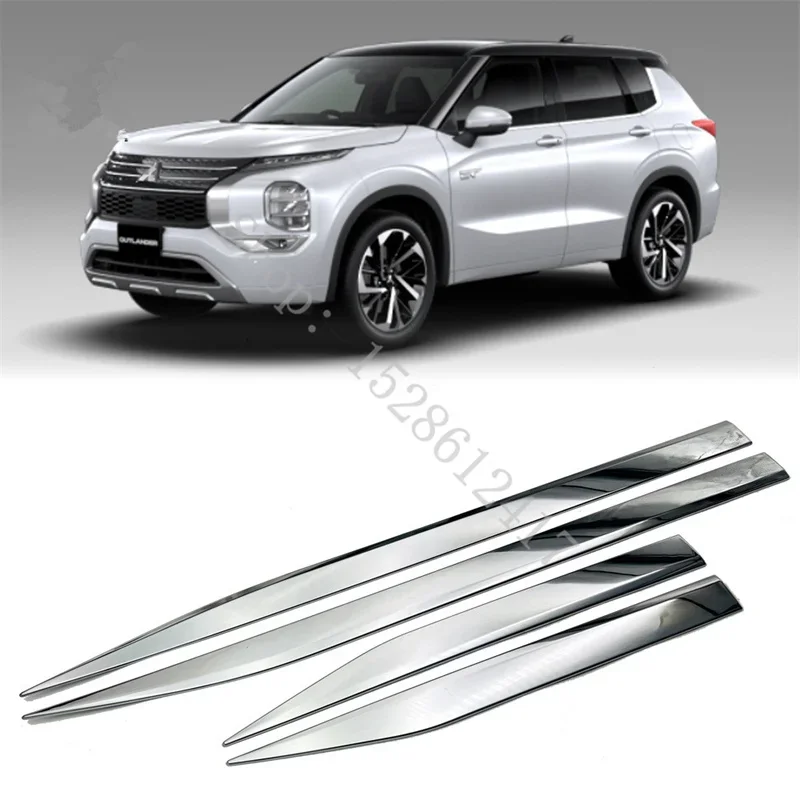 

For Mitsubishi Outlander 2022- 2024 ABS electroplating door anti-collision door edge strip decorative bright strip Accessories