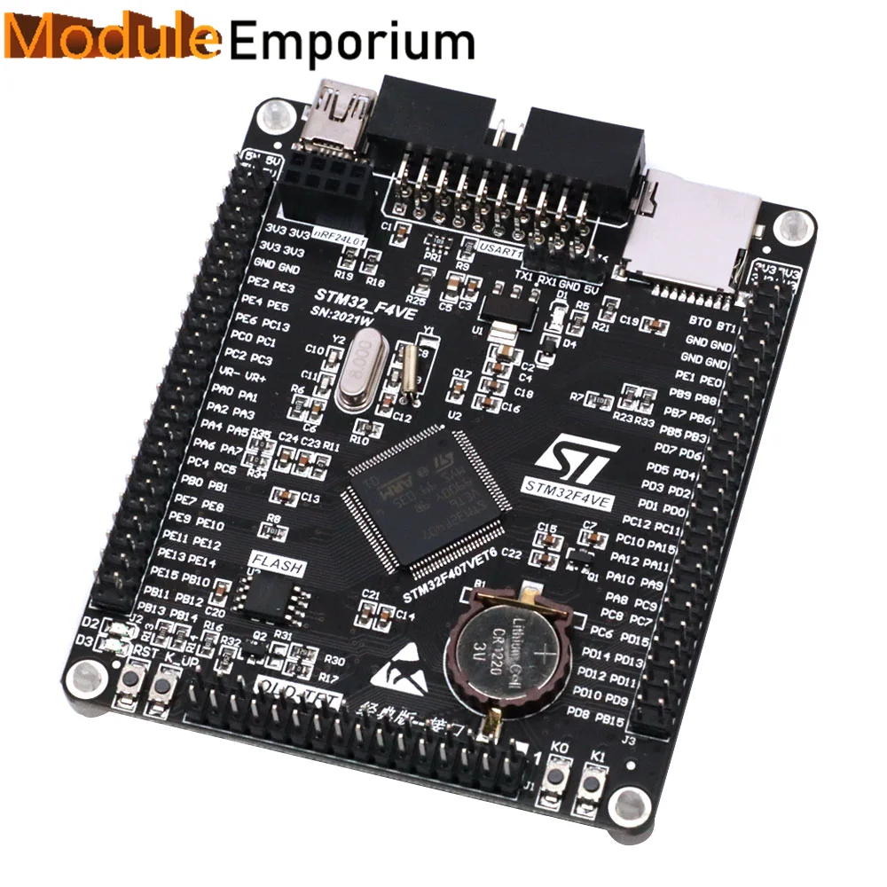 1.8V-3.6V Small System Learning Board 512kB Flash 32-Bit RISC Core Board STM32F Development Board STM32F407VET6