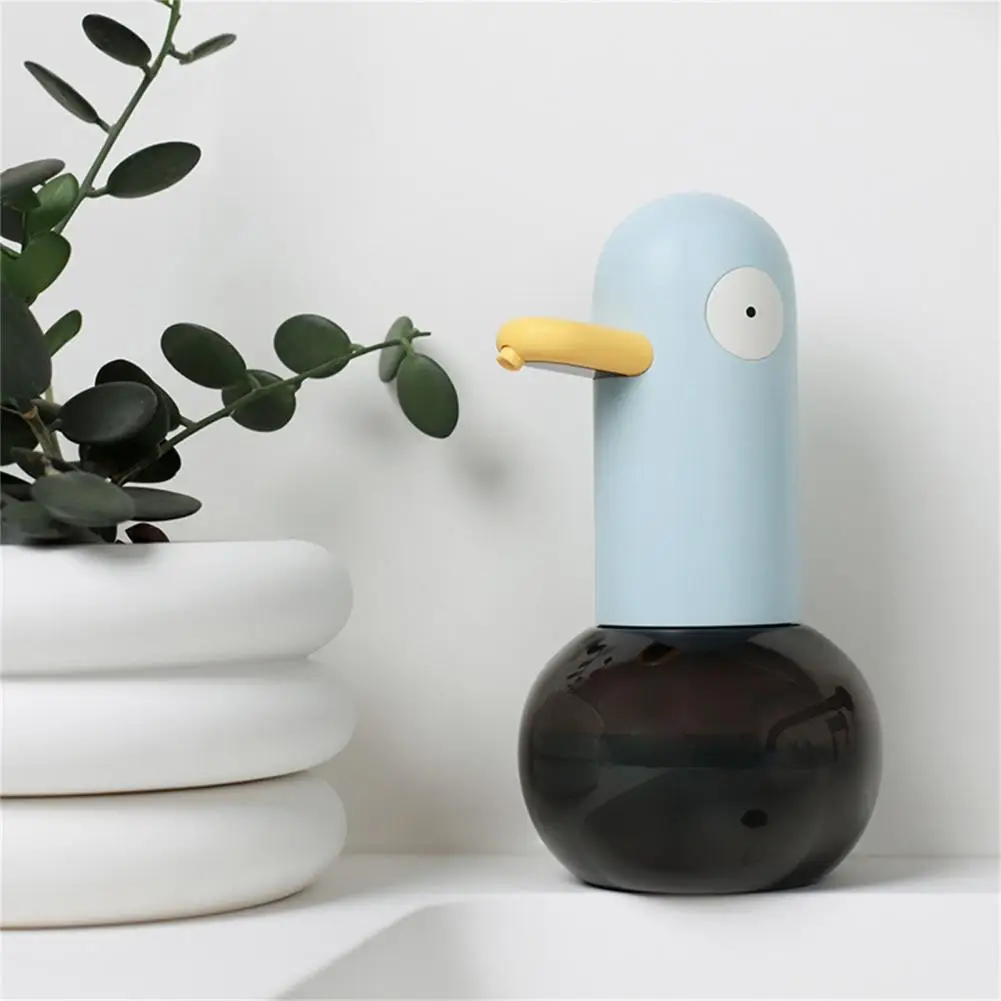 Creative Cute Duck Induction USB Charging Liquid Foam Machine Dense Foam Liquid Soap Dispenser Quick Response for Bathroom