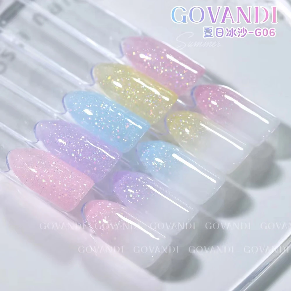 9 Pcs Glitter Gel Nail Polish Set Korean Gel Polish Kit Sweet Candy UV LED Soak Off Polish Varnishes Kit Varnish For Nail Art