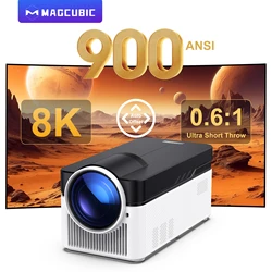 Magcubic Ultra Short Throw Projektor HY450 z automatycznym przesunięciem 8K 4K 1080P 900ANSI BT5.4 Elektroniczne ustawianie ostrości WiFi6 AllwinnerH716 Voice