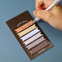 1 Piece Cute Morandi Gradient Sticky Notes Adhesive Office School Supplies Stationery Memo Pad Index Notepad Sketchbook Planner 4