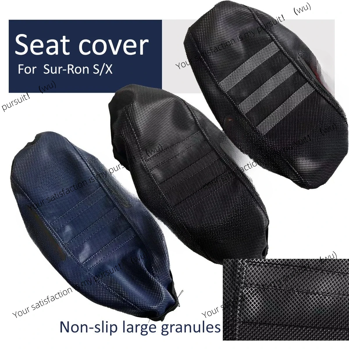 

Motorcycle Pro Ribbed Rubber Gripper Soft Seat Cover For Surron Sur-Ron Lightbee Light Bee X S Off-Road Electric Vehicle E-Bike