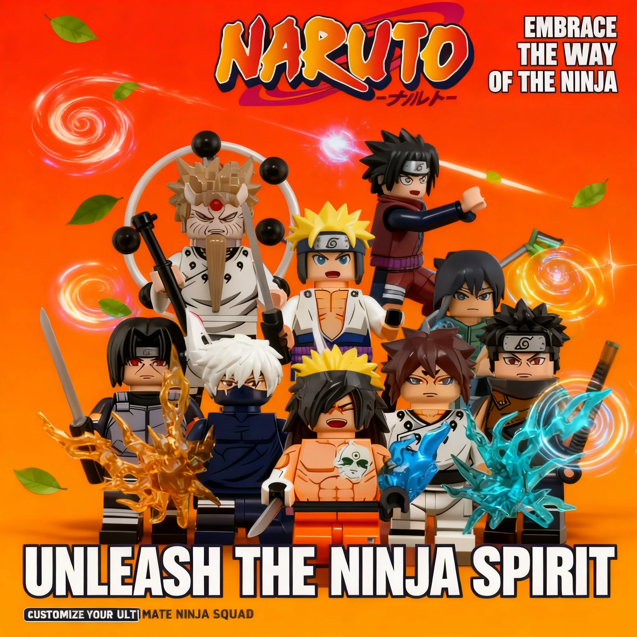 

Anime Naruto Sasuke Uchiha Itachi Kakashi Jiraiya Tsunade Obito Indora Mini Building Blocks Figure WM6155 WM6154 WM6153