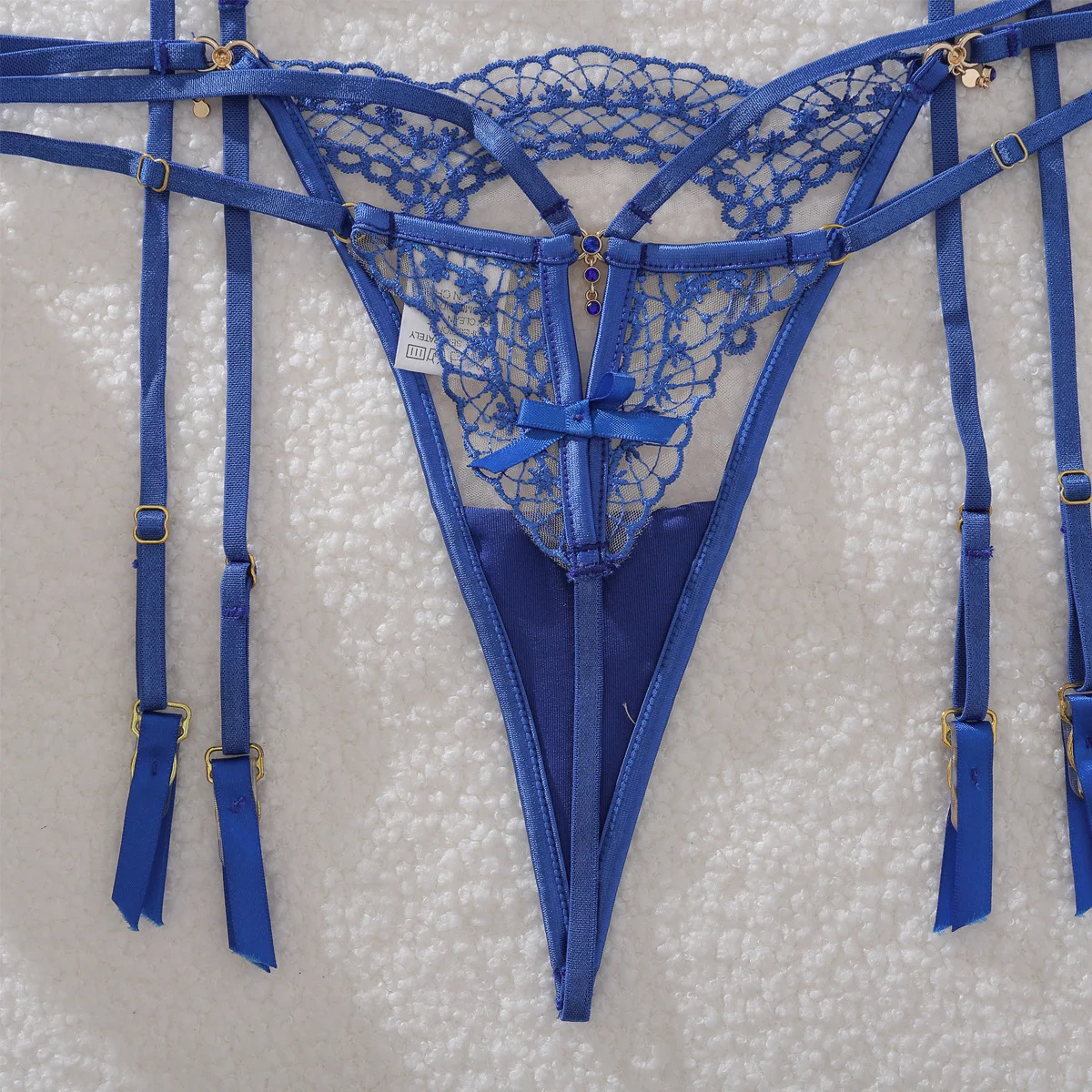 Lingerie Thongs Women's Underwear Set Woman 2 Pieces Fancy Lace Transparent Bra Erotic Pushup Sexy Fine Intimate