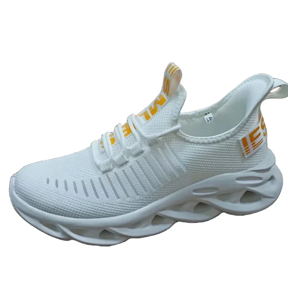 

Men's Knitted Shoes Breathable Soft Bottom Shock Absorbent Sports Shoes Resting Couple Running Shoes Tenis Masculino Sneakers