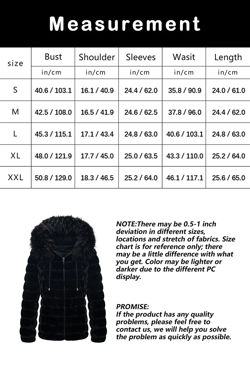 Giolshon Women Winter Double Sided Hooded Puffer Coat Detachable Faux Fur Collar Warm Female Fur Jacket Windproof Down Coat