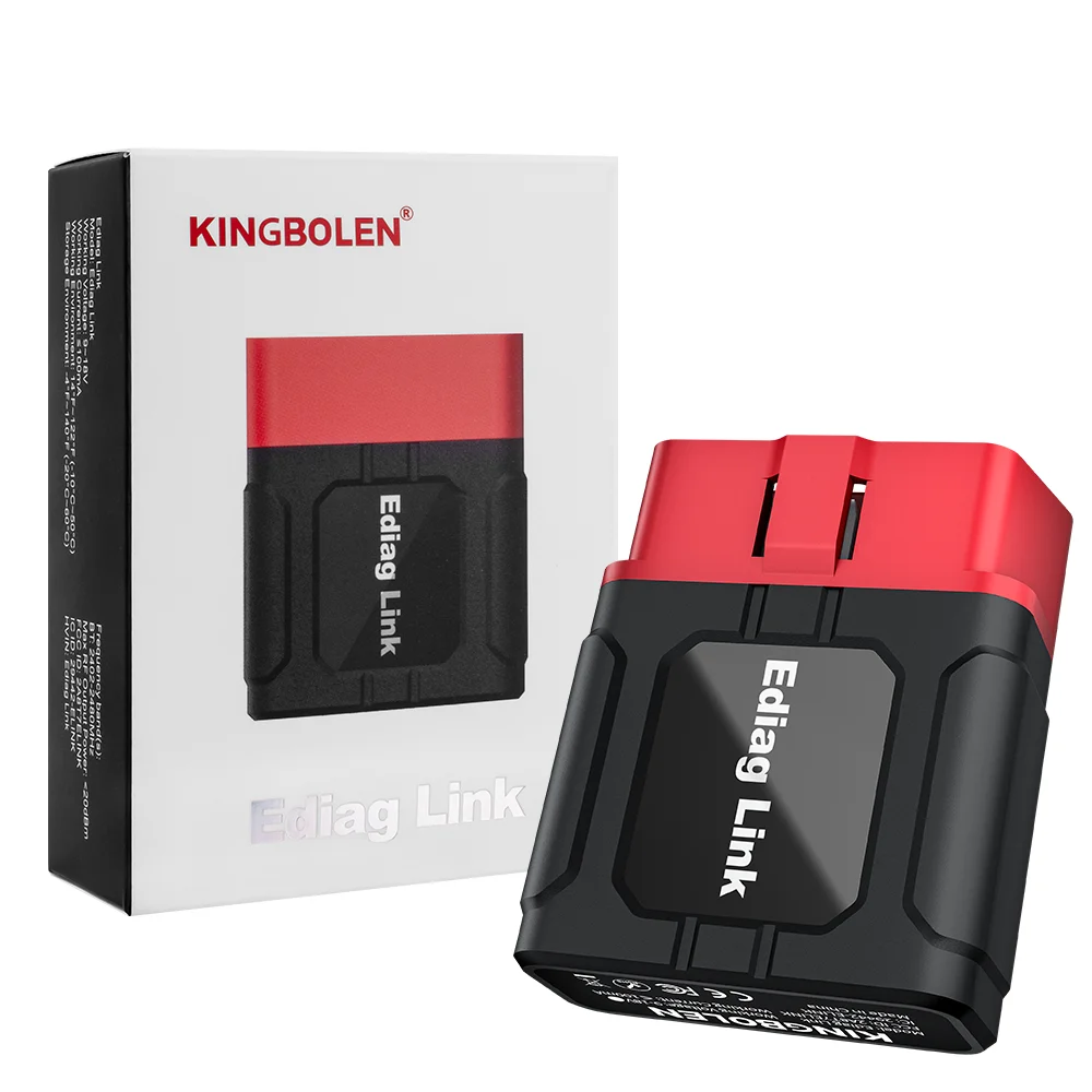 KINGBOLEN Ediag Link CANFD Skaner OBD do diagnostyki samochodowej z obsługą wszystkich systemów, testy aktywne, 10 resetów, Bluetooth, narzędzie diagnostyczne samochodowe FCA Autoauth dla iOS i — 2