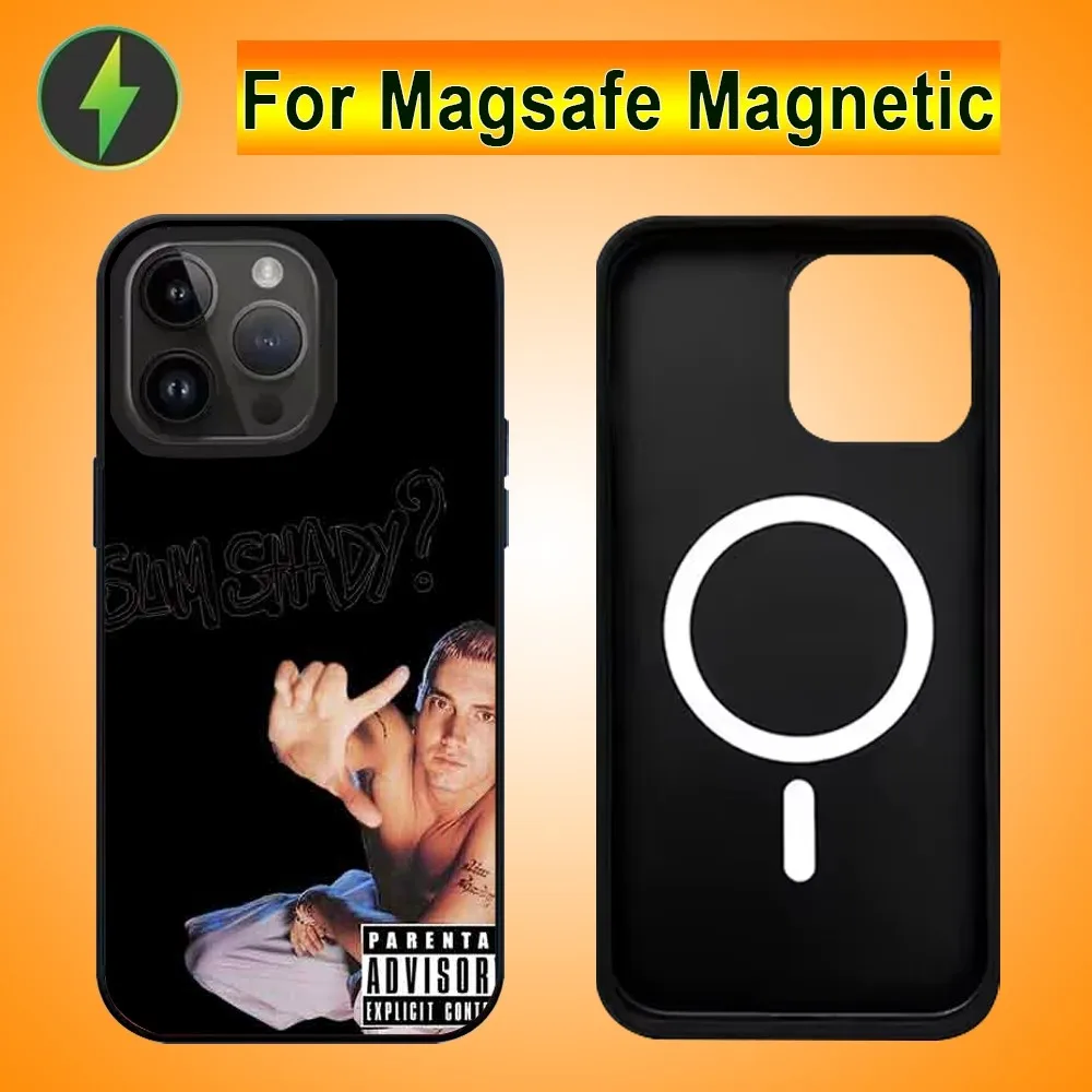 Singer Eminem Phone Case For IPhone 15 14 13 16 Pro Max 11 12 Mini Alex Mirror For Magsafe Wireless Charging Cover