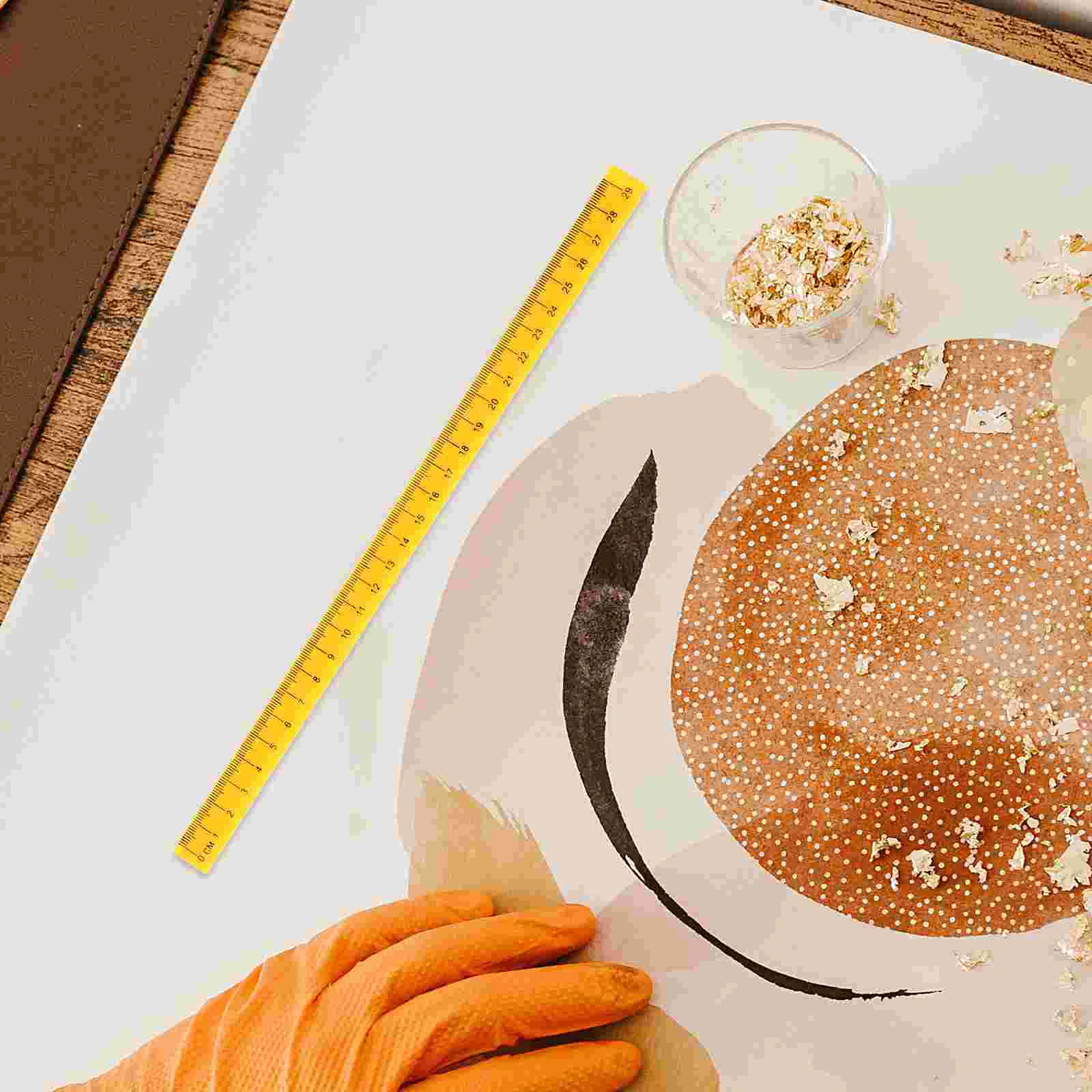 5 Pcs Children's Drawing Board Rulers for Students Straight Edges Magnetic Portable Plastic