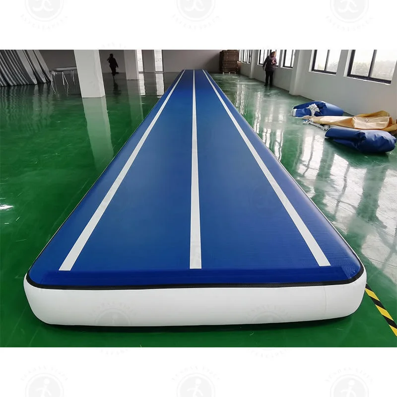 インフレータブルエア体操マットトレーニングマットエアトラックタンブリングトラックマット8*2*0.3メートルインフレータブルエアトラックエアポンプ付き