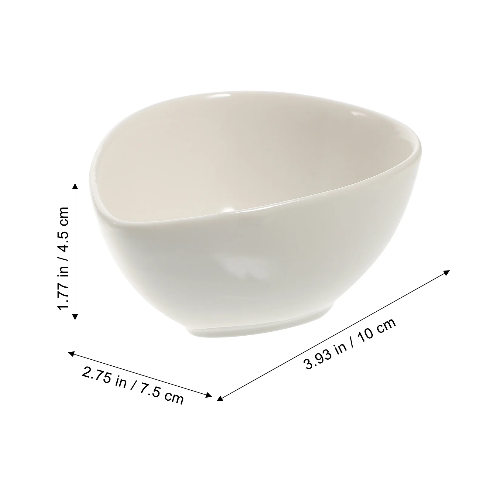 

5Pcs Seasoning Dishes Solid White Compact Easy Clean Kitchen Tableware for Home Restaurant Hotel Sauce Bowls