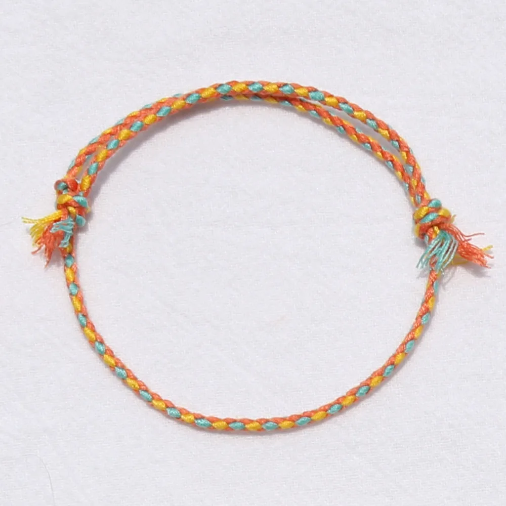 Einfarbiges Geflochtenes Baumwollseil-Armband für Männer, Retro Tibetisches Handgefertigtes Mehrschichtiges Armband für Frauen, Modisches Schmuckzubehör – Detail 25