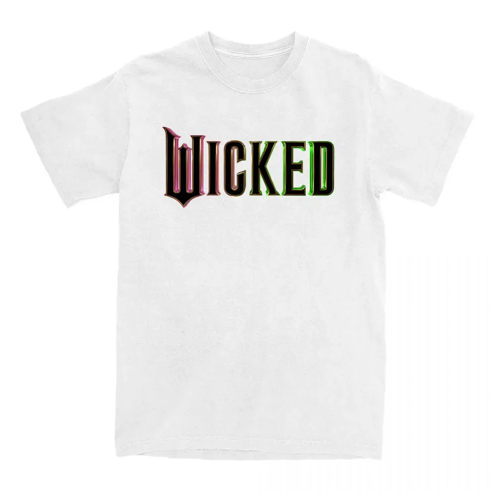เสื้อยืดลายภาพยนตร์แฟนตาซี Wicked แขนสั้น สไตล์ลำลอง สำหรับผู้หญิง/ผู้ชาย เสื้อยืดลายตลก พิมพ์ลายกราฟิกภาพยนตร์ เสื้อยืดคอกลม ผ้าฝ้าย