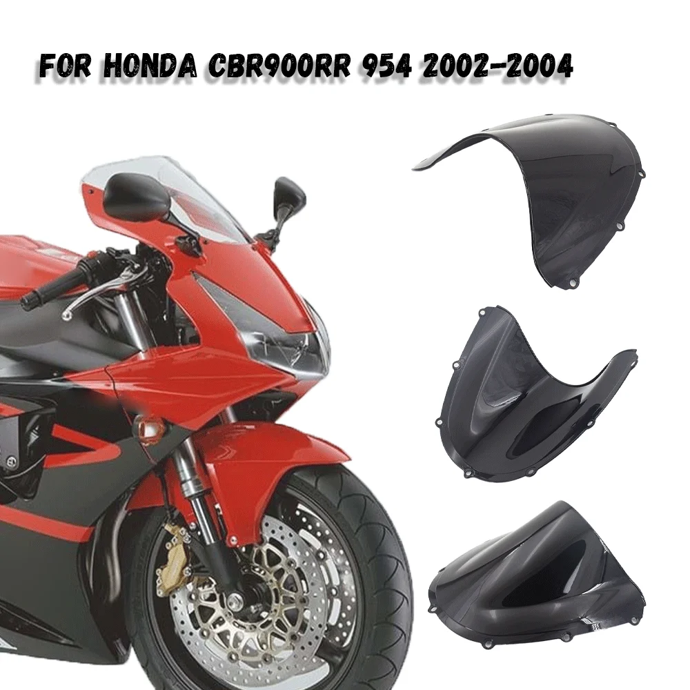 

For Honda CBR 900RR 954 2002 2003 2004 New Clear Motorcycle Double Bubble Windshield Fairing Windscreen Screen CBR900RR CBR954RR