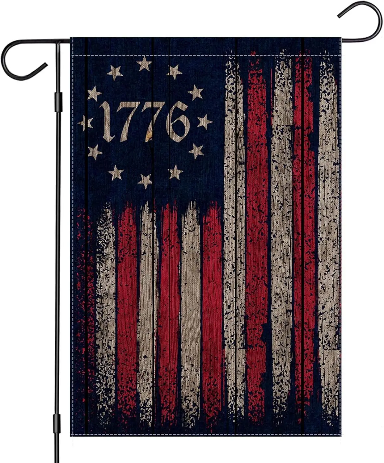 Садовый флаг 4 июля для наружной установки, Патриотический американский флаг, украшение на 1776 ярдов, небольшой сезонный наружный декор для лета