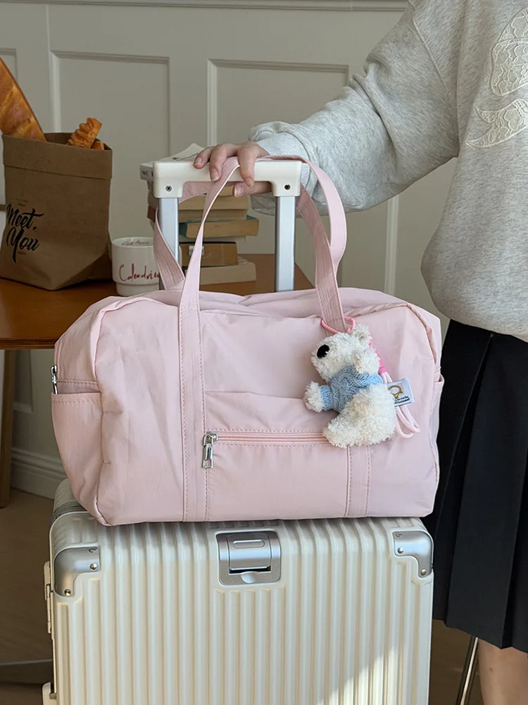 

Korean Sle High Aesthetic Large Capaci Sport Fitn Bag Women's Handheld Travel Bag Suitable for Casual Scenarios