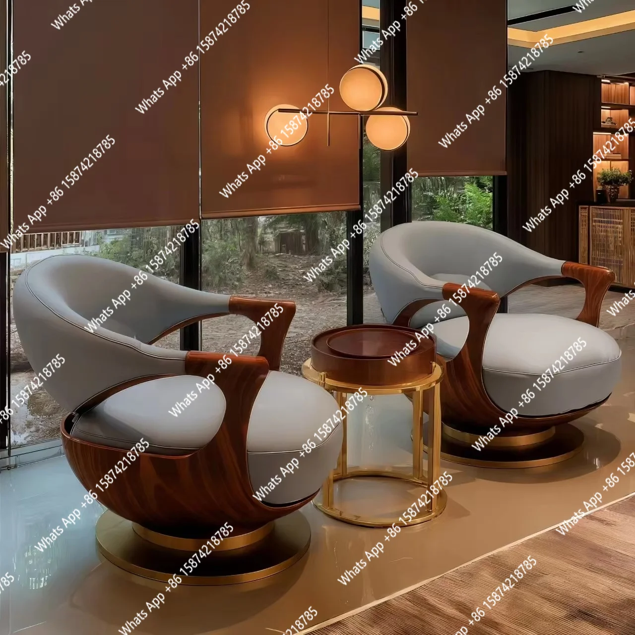 Bn Armchair Ash Wood Walnut Modern New Creative Design Furniture With Genuine Leather Sofa Chair Aesthetic Solid Wood Lounge Cha