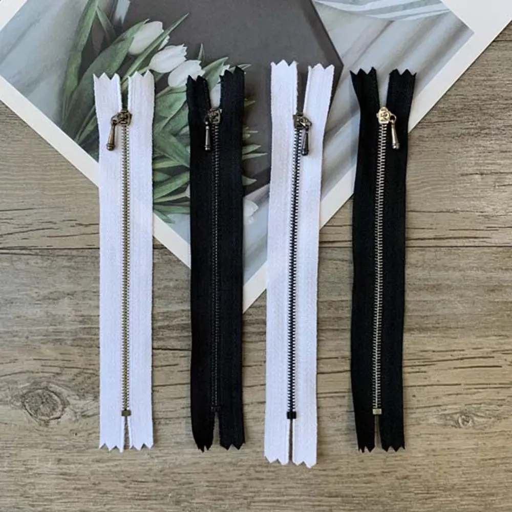 High Quality DIY Clothes Accessory 10cm/12cm Garment Applique Mini Zipper Handmade Sewing Scrapbooking  Clothing Zippers