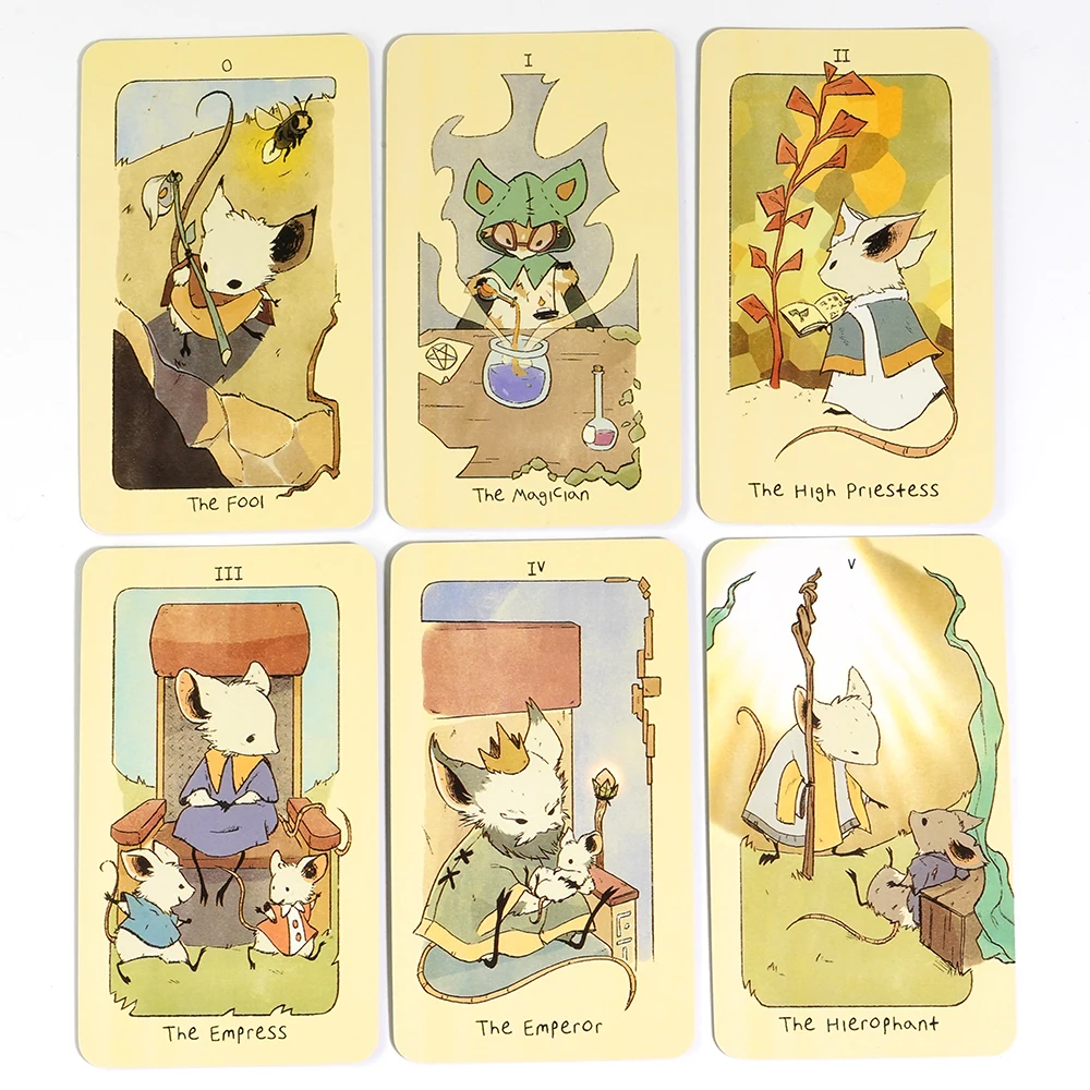 78pcs Cards Deck MIMI Tarot Board Game Deck Fortune Telling Family Party Guide Versions Edition