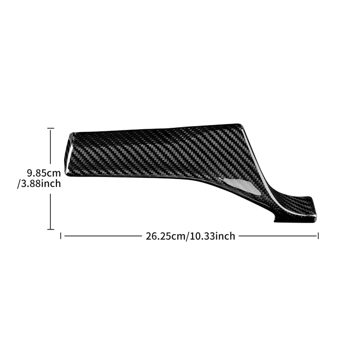 Real Hard Carbon Fiber Sticker for Subaru Crosstrek Impreza 2024 WRX/WRX STI 2022 2023 Main Driver'S Left Trim Black