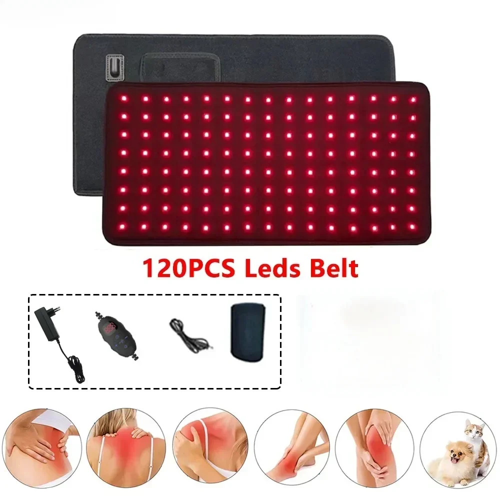 

Infrared Light LED Healthcare Belt Waist Red Light Heating Massage Belt Pad Lumbar Back Waist Massager For Muscle Body Relief