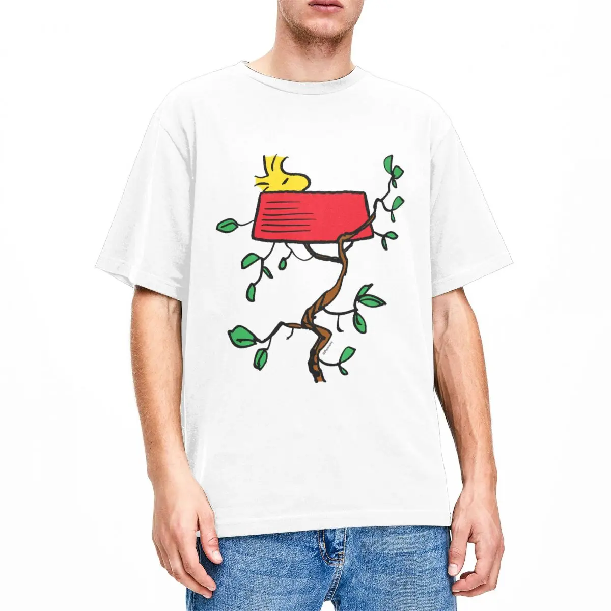 Peanuts Woodstock Napping Men Women\'s T Shirts Merch Funny Tees T-Shirts Pure Cotton Plus Size Clothing