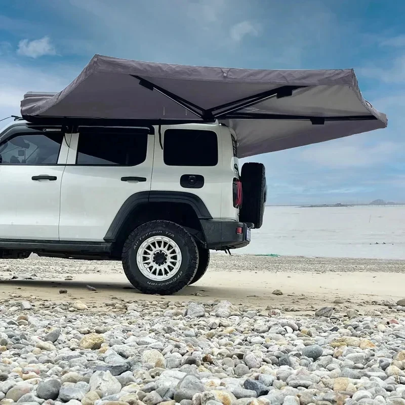 Waterproof 0 Degree Retractle Car Side Awning SUV Truck Off-Road