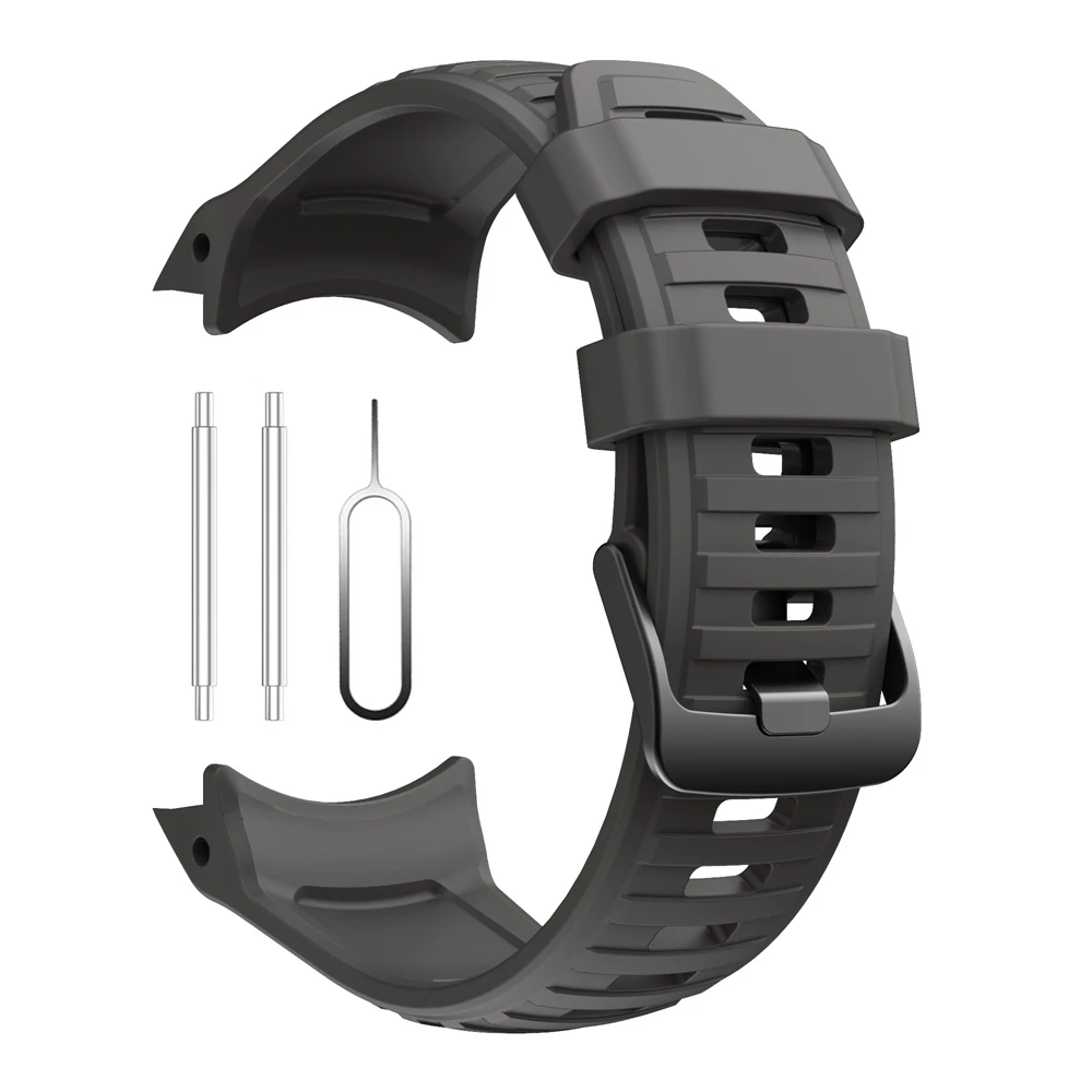 Geen gaten 26 mm siliconen band voor Garmin Instinct 2X Solar - Tactical Edition horlogeband vervangende accessoires