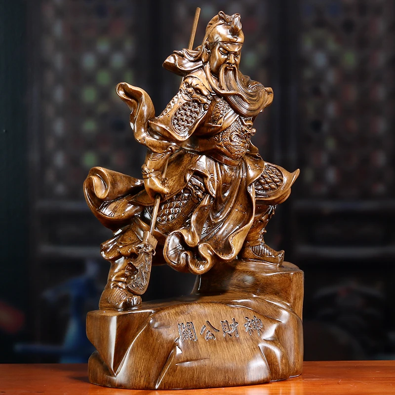 Imagem -02 - Grande Zhaocai wu Deus da Riqueza Guan yu Decoração Casa Sala de Estar Deus da Riqueza Imagem Guan er