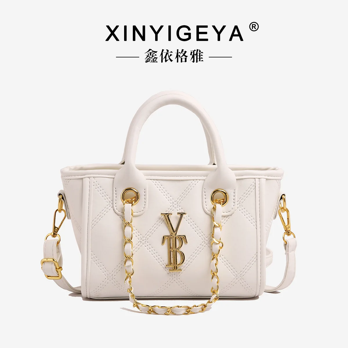 

Легкая роскошная сумка-мешок с цепочкой — элегантная практичная женская сумка через плечо/сумка через плечо, идеально подходящая для рабочего дня и повседневного использования