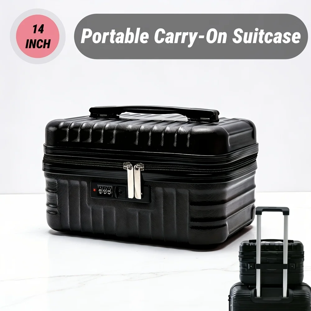 Portable Cosmetic Suitcase Bag Code Lock Hand Handle Large Capacity Travel Toiletry Organizer Short Trip Outdoor Daily Storage