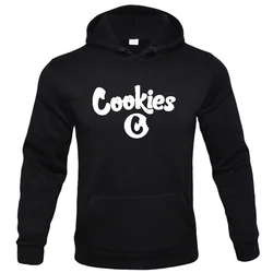 New Anime Cookies Print Fleece Hoodie Men's Autumn Winter Men's Women's Hoodies Sweatshirts Pullover Hip Hop Streetwear Tops