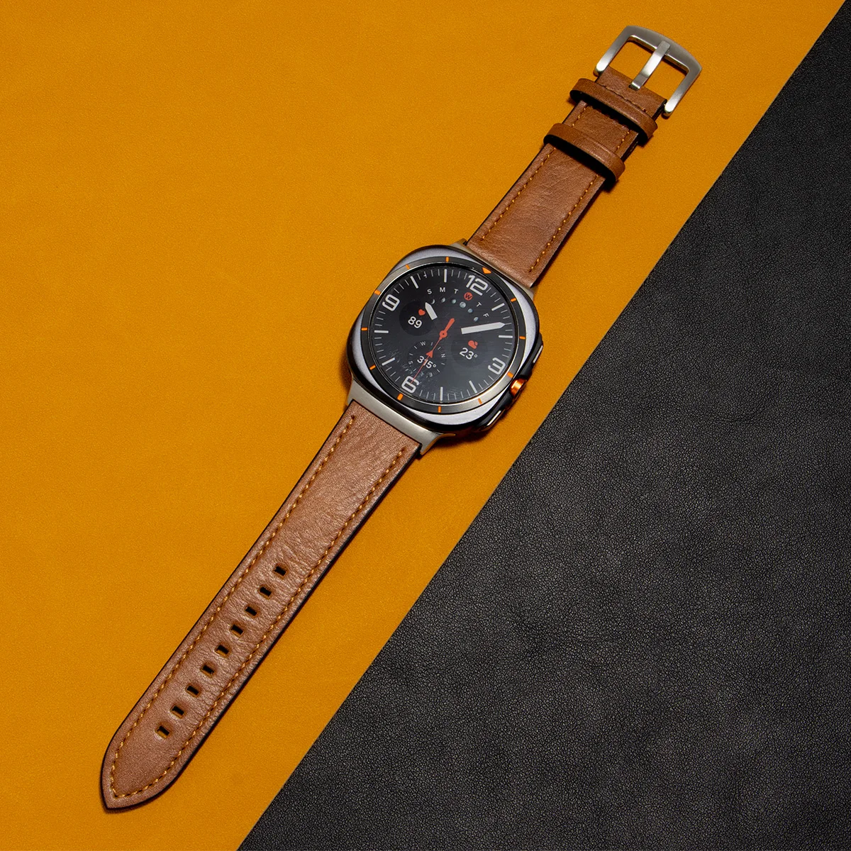 Nahtloses Lederarmband für Samsung Galaxy Watch 8 Classic/8 9 40mm 44mm Armband für Galaxy Watch Ultra2 2025 47mm – Detail 6