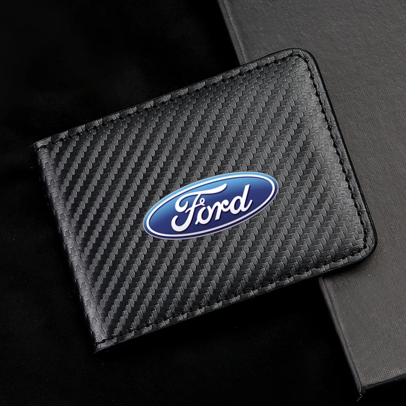 Car Covers for Documents Designer Travel Wallets Leather Card Holder For Ford C-Max Kuga Ranger Raptor KA Fusion ST Transit Edge