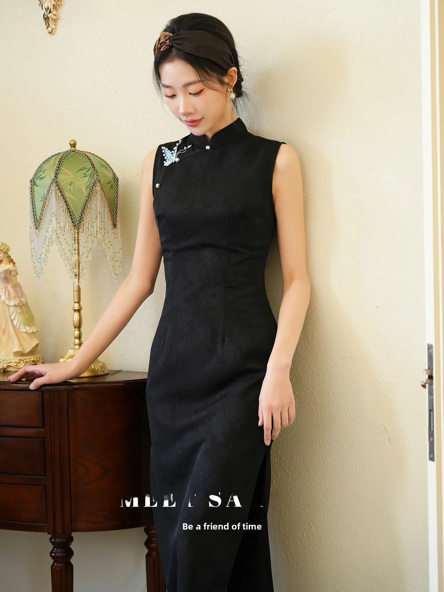 

Ele Bla Svel Embroidered New Chinese Sle Revamped High End Daily Wear for Women by ngi Joy
