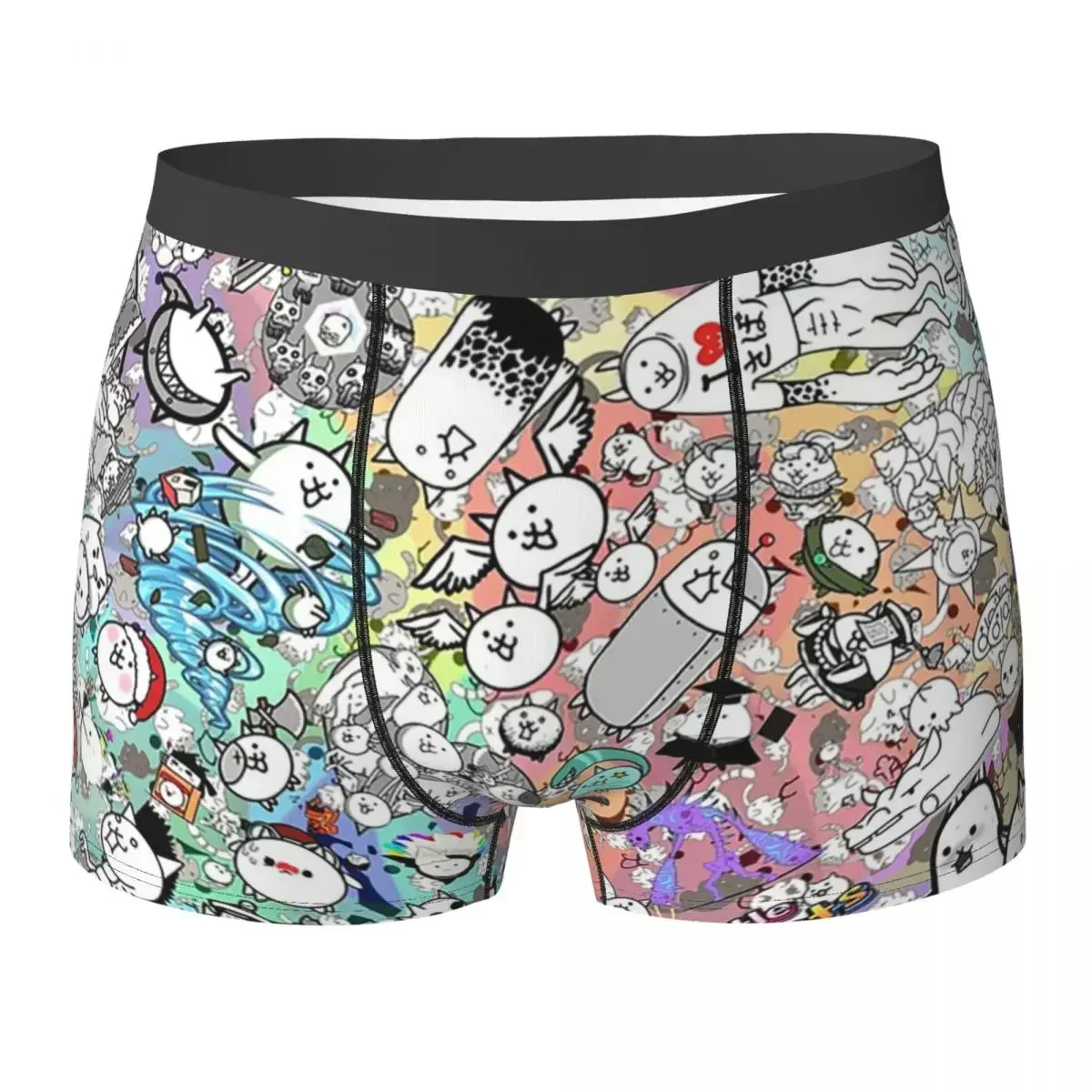 Boxer Underpants Shorts Battle Cats Panties Men Comfortable Underwear for Homme Man Boyfriend Gifts