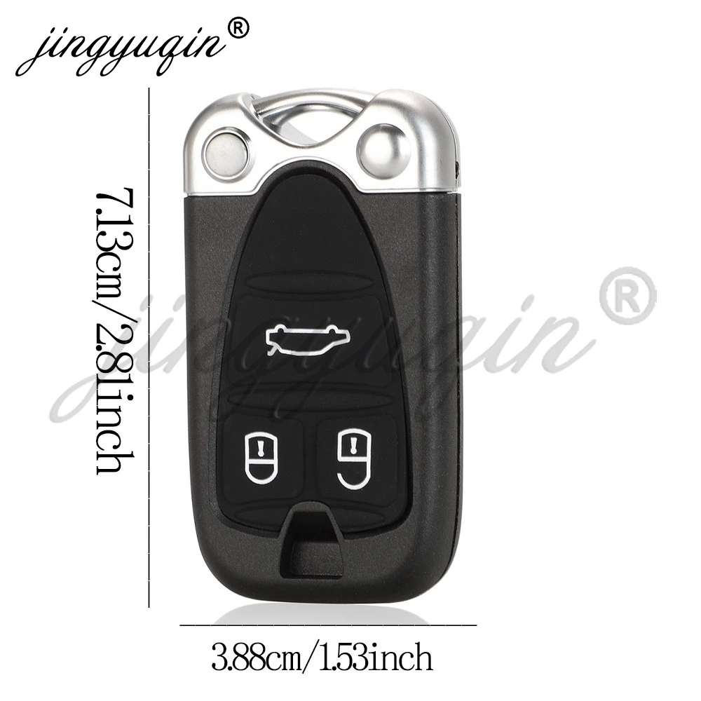 jingyuqin High Quality Remote Car Key Shell Fob Case For Alfa Romeo 159 Brera 156 Spider Giulietta GT 2005-2011 71740257