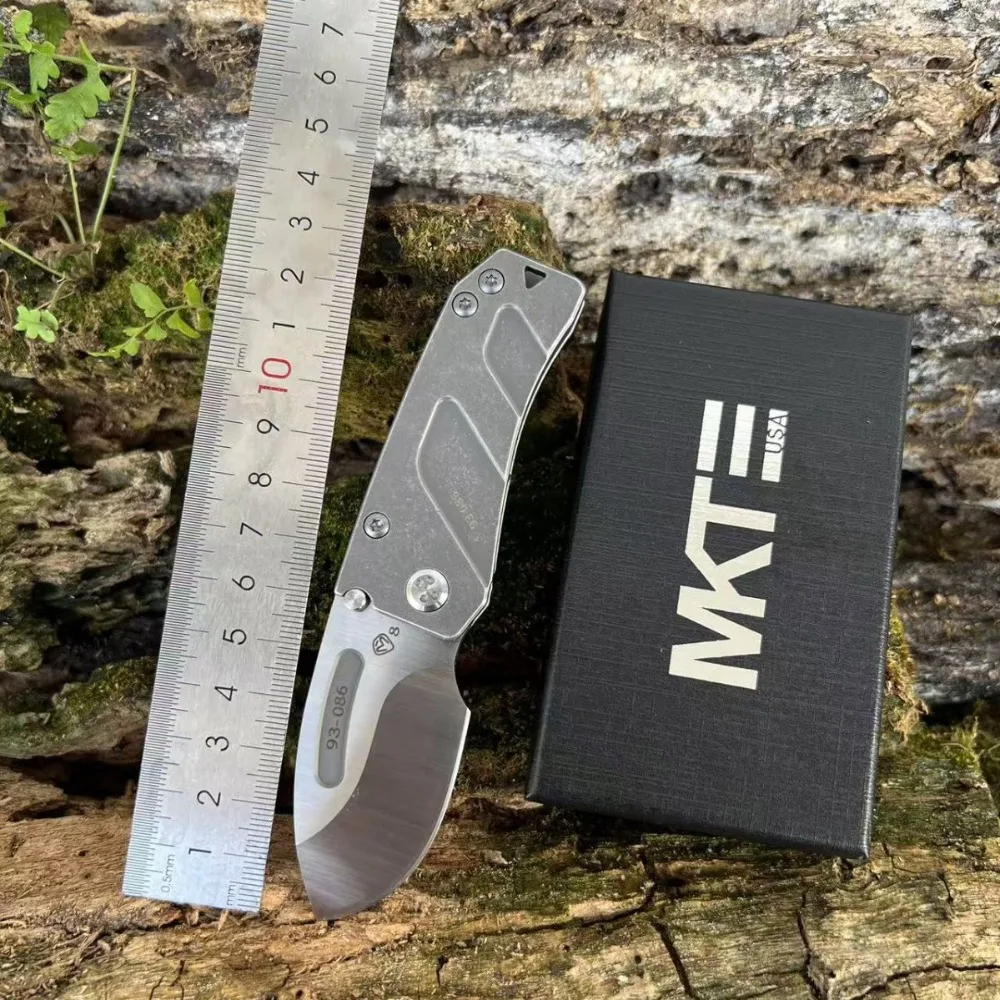 Mini cuchillo plegable de alta resistencia Mkt, herramienta EDC portátil de supervivencia al aire libre, Navajas de bolsillo de rescate de emergencia, cuchillo táctico de caza y acampada