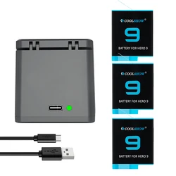 For Gopro Hero 9 Battery For Gopro Hero 10 Black Batteria Camera Accessories 1800mAh For go pro Hero 9 10 Batteries