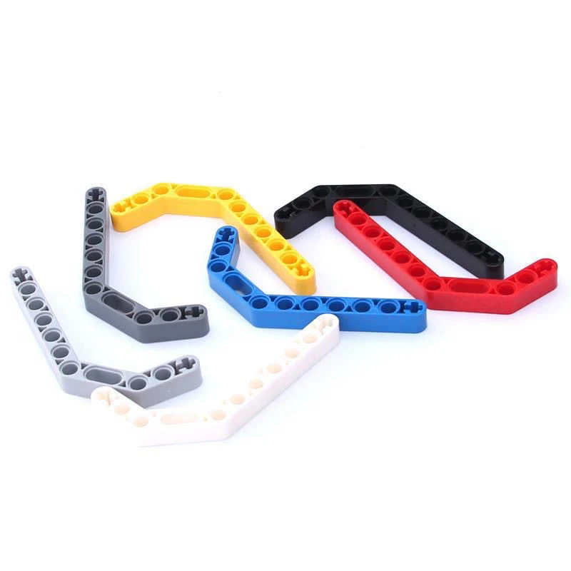 MOC 32009 3x7 ثقوب مزدوجة منحني تكنولوجيا ليفتارم اللبنات أجزاء تجميع لتقوم بها بنفسك جزيئات سميكة الطوب اللعب الملحقات